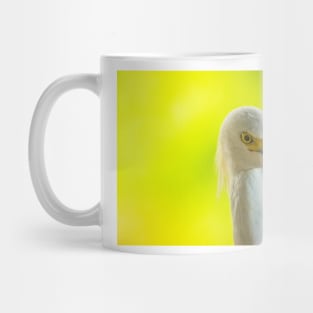 Handsome snowy egret Mug